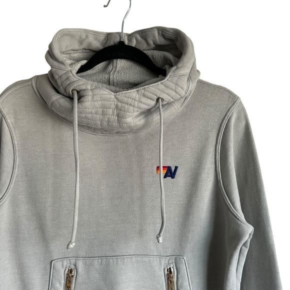 Aviator Nation Ninja Hoodie Light Grey Womens XS - Picture 2 of 8